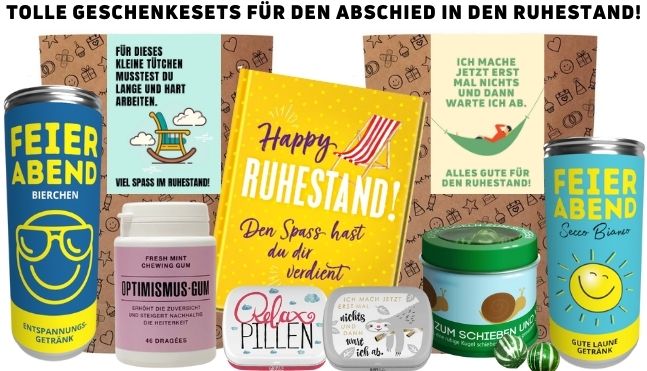 Geschenksets Ruhestand Geschenksets Ruhestand
