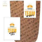 Geschenktüte + Grußkarte für Mitarbeiter „The Best Team“