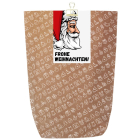 Geschenkverpackung für Weihnachtsgeschenke „Frohe Weihnachten“ (Motiv Weihnachtsmann)