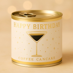 Cancake – Kuchen in der Dose „Happy Birthday“ (Creme Kaffee)