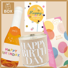 Geschenkbox zum Geburtstag – Geschenkset „Happy Birthday to you!“ (Set 5)