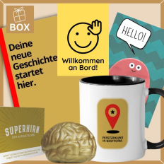 Onboarding Box – Welcome Kit „Willkommen an Bord!“ (Set 6)