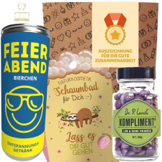 Geschenktüte Mitarbeitergeschenk „Auszeichnung für die gute Zusammenarbeit“ (Set 2)