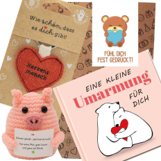 Geschenktüte Aufmunterung – Fühl dich fest gedrückt! (Set 5)