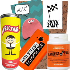 Geschenktüte Onboarding – Willkommensgeschenk „Guten Start!“ (Set 5)