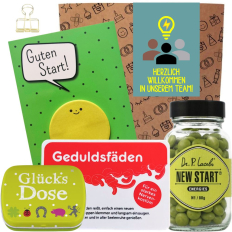 Geschenktüte Onboarding – Begrüßungsgeschenk „Willkommen im Team“ (Set 7)