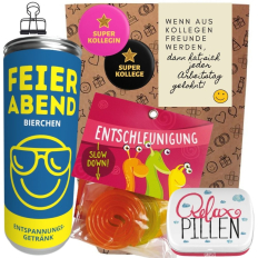 Geschenktüte Abschied „Wenn aus Kollegen Freunde werden“ (Set 3)