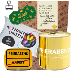 Geschenktüte Abschied „Wenn aus Kollegen Freunde werden“ (Set 5)