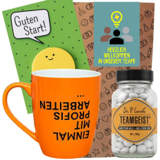 Geschenktüte Onboarding – Begrüßungsgeschenk „Willkommen im Team“ (Set 2)