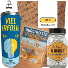Geschenktüte Onboarding – Willkommensgeschenk  „Start-Button“ (Set 3) 