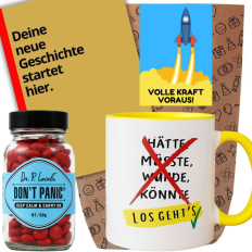 Geschenktüte Motivationsgeschenk „Volle Kraft voraus!“ (Set 4)