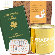 Geschenktüte Ruhestandsgeschenk „Genieße den Ruhestand!“ (Set 1)