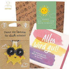 Geschenktüte Trostspender „Damit die Sonne für dich scheint“ (Set 12)