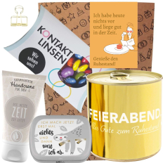 Geschenktüte Ruhestandsgeschenk „Genieße den Ruhestand!“ (Set 7)