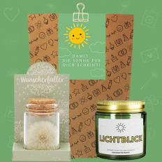 Geschenktüte Trostspender „Damit die Sonne für dich scheint“ (Set 1)