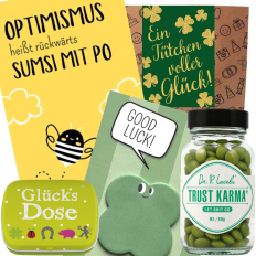 Geschenktüte viel Glück – Geschenk „Ein Tütchen voller Glück!“ (Set 6)