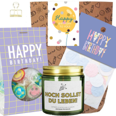 Geschenktüte zum Geburtstag – Geschenkset „Happy Birthday to you!“ (Set 16)