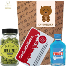Geschenktüte kleine Aufmerksamkeit – „Ich vermisse dich!“ (Set 4)