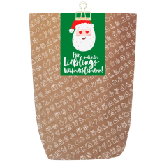 Geschenktüte X-MAS ICON LIEBLINGSWEIHNACHTSMANN - zum Befüllen
