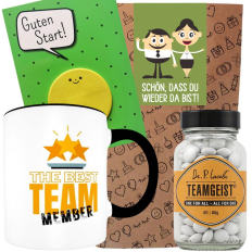 Geschenktüte Willkommen zurück – „Schön, dass du wieder da bist!“ (Set 4)