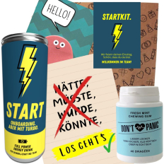 Geschenktüte Onboarding – Willkommensgeschenk neue Mitarbeiter „Startkit“ (Set 2)