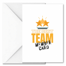 Personalisierbare Grußkarte für Mitarbeiter „The Best Team“