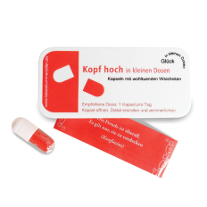 Kapseln zur Aufmunterung - Kopf hoch in kleinen Dosen