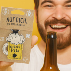 Schlüsselanhänger aus Ananas-Faser 