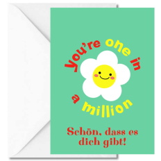 Minicard Freundschaft „You’re one in a million“