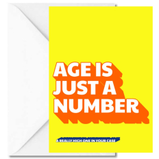 Minicard „Age is just a number“