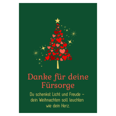 Minicard Weihnachten Für deine Fürsorge