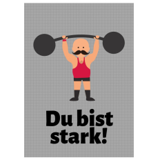 Minicard DU BIST STARK!