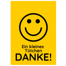 Minicard EIN KLEINES TÜTCHEN DANKE!
