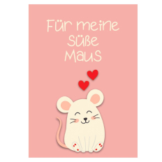 Minicard „Für meine süße Maus“
