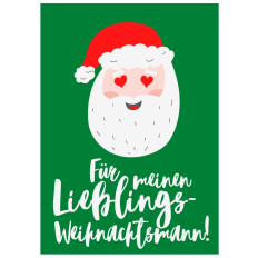 Minicard FÜR MEINEN LIEBLINGSWEIHNACHTSMANN