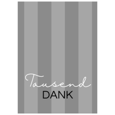Minicard Danke – Dankeschön „Tausend Dank“