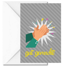 Personalisierbare Grußkarte zur Belohnung „Gut gemacht!“