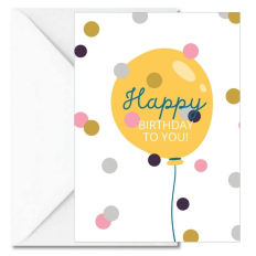 Personalisierbare Grußkarte zum Geburtstag - „Happy Birthday to you!“