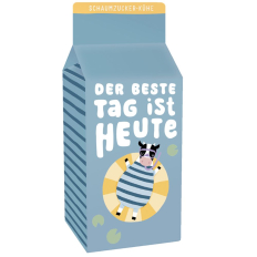 Schaumzucker-Kühe „Der beste Tag ist heute“