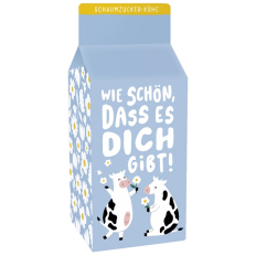 Schaumzucker-Kühe „Wie schön, dass es dich gibt!“