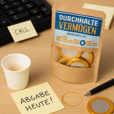 Schokoladen Münzen Durchhaltevermögen