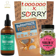 Geschenktüte Entschuldigung – Geschenk „1.000.000 x Sorry“ (Set 2)