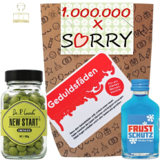 Geschenktüte Entschuldigung – Geschenk „1.000.000 x Sorry“ (Set 8)
