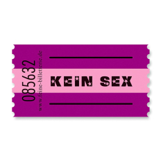 Einzelwertmarke „Kein Sex“ – Lustige Adventskalenderfüllung für Erwachsene