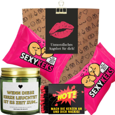 Lustige Geschenktüte für Freund:in „Unmoralisches Angebot“ (Set 1)