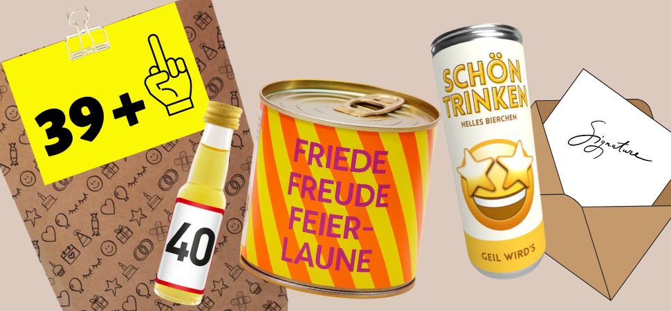 Lustige Geschenke zum 40 geburtstag